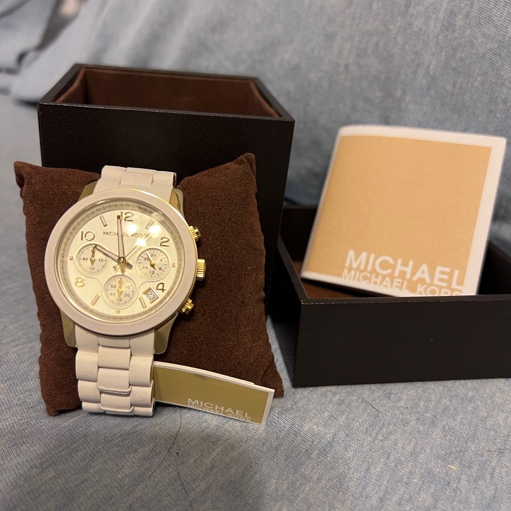 White Michael Kors watch